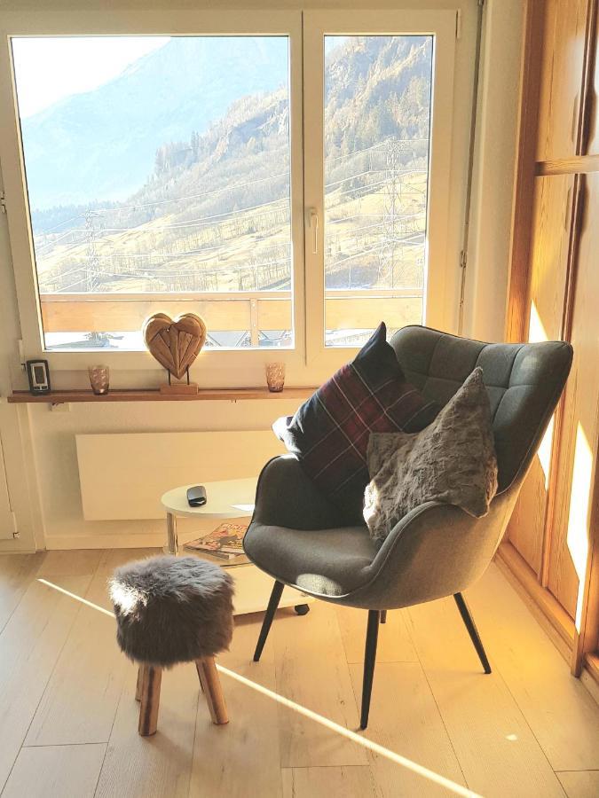 Modernes Wohlfuehlstudio Im Haus Eldorado Mit Traumaussicht Leukerbad Exterior foto