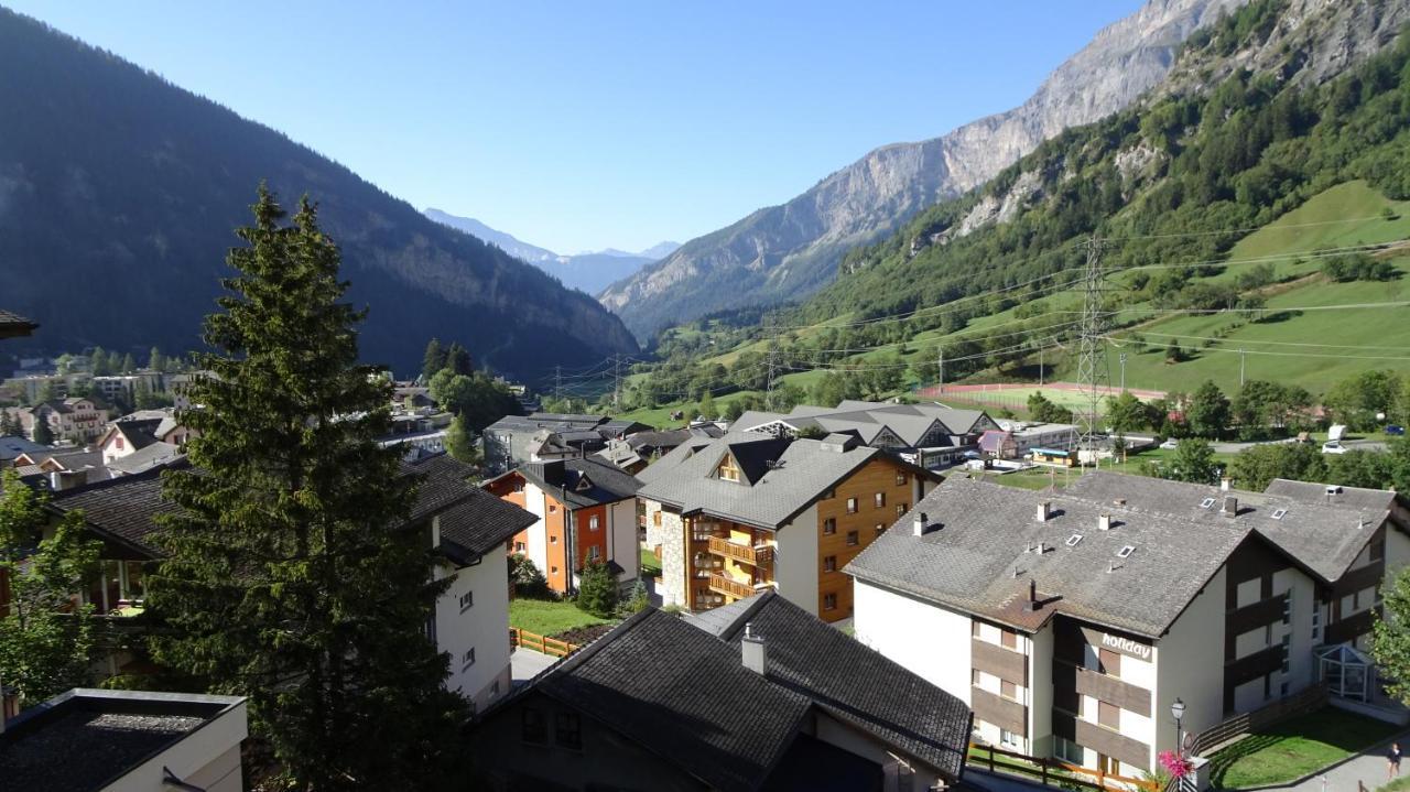 Modernes Wohlfuehlstudio Im Haus Eldorado Mit Traumaussicht Leukerbad Exterior foto